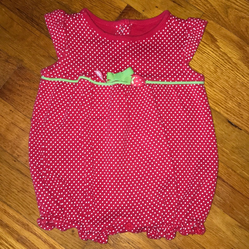 Gymboree strawberry romper